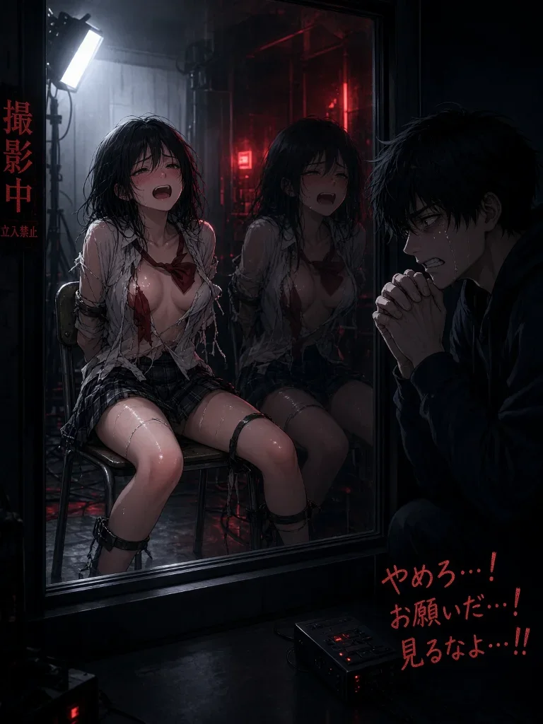 ❤NTR挑战❤：把情侣分开放在单向镜的房间里并为所欲为